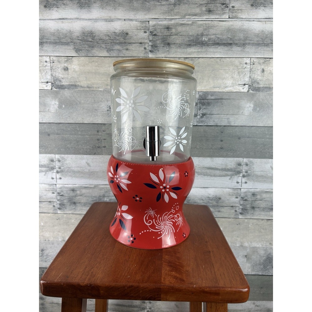 Temptations Red White Blue Beverage Dispenser